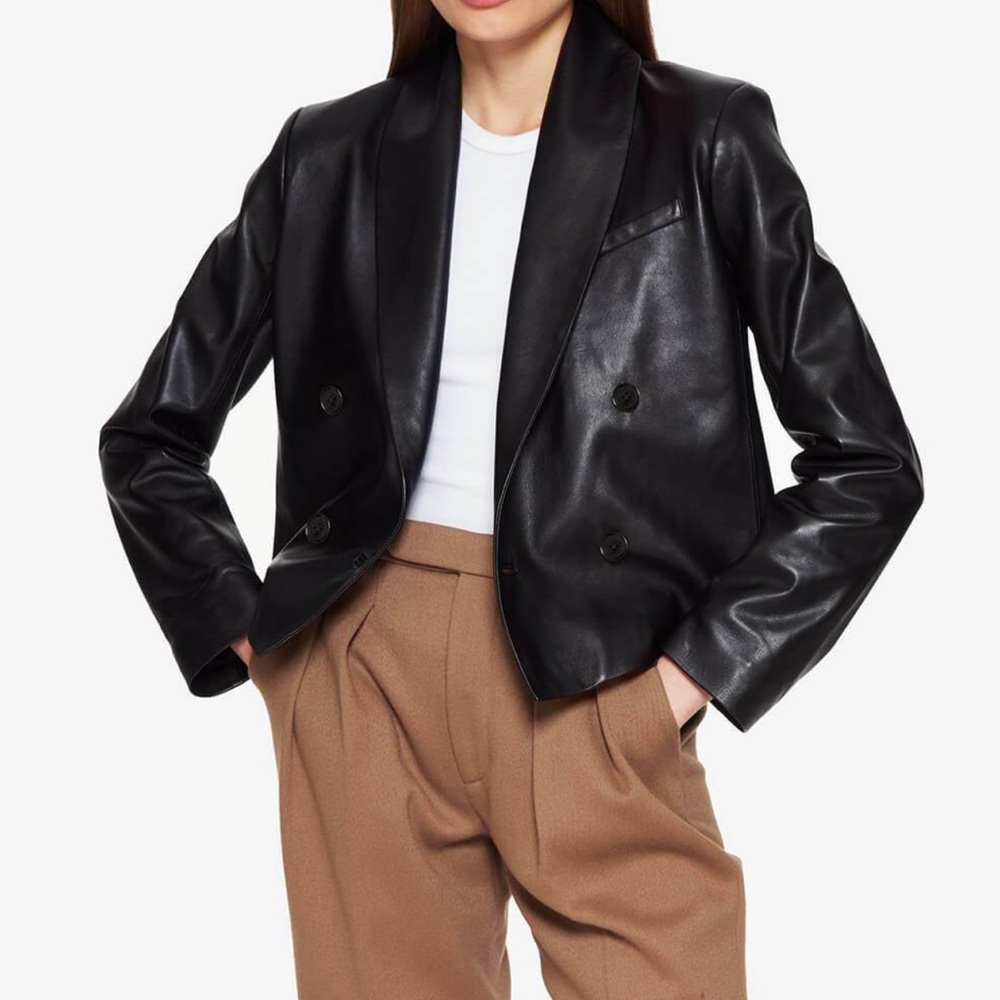 Anine bing leather blazer
